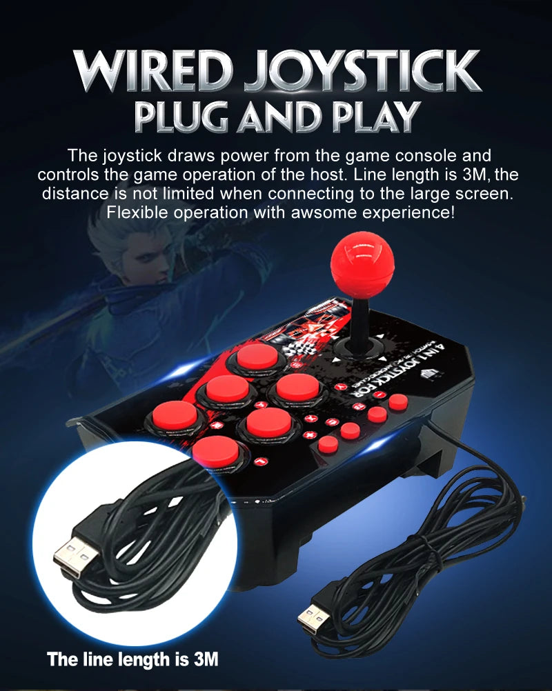 Retro Arcade Fighting Stick